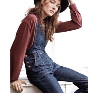 Madewell Flea Market Flare Overalls // Medium